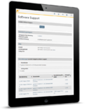 Service-Kategorie (Tabletansicht)