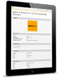 Organisation (Tabletansicht)