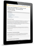 Dokument Vorlage (Tabletansicht)